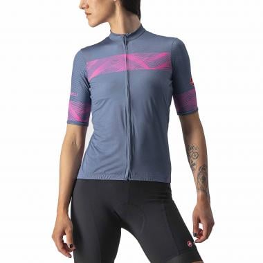 CASTELLI FENICE Women's Short-Sleeved Jersey Bleu/Pink 0