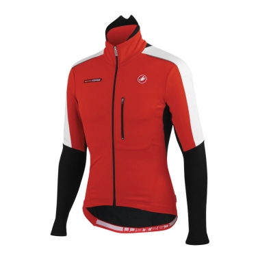 CASTELLI TRASPARENTE DUE WIND Windproof Long-Sleeved Jersey Red 0