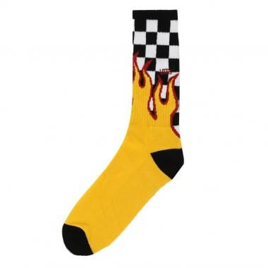 VANS FLAME CHECK CREW Socks Yellow 2020 0