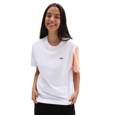 Camiseta VANS LEFT CHEST COLORBLOCK Mujer Blanco 2022 0