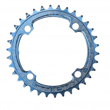 RACE FACE NARROW WIDE 104 mm 9/10/11/12 Speed Single Chainring 4-Arm Blue 0