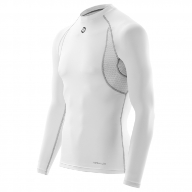 SKINS CARBONYTE Long-Sleeved Baselayer Jersey White 0
