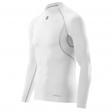 SKINS CARBONYTE THERMAL Long-Sleeved Baselayer Jersey White 0