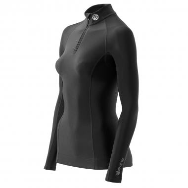 SKINS BIO A200 Women's Zipped Long-Sleeved Jersey Black 0