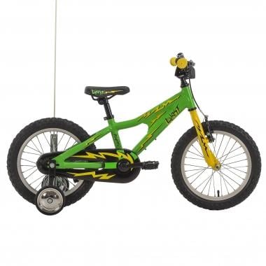 GHOST POWERKID 16" Kids Bike Green/Yellow 2017 0