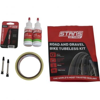 NOTUBE STAN'S 21 mm Tubeless Kit 55 mm Valves + Anti-Puncture Tyre Sealant (59 ml) 0