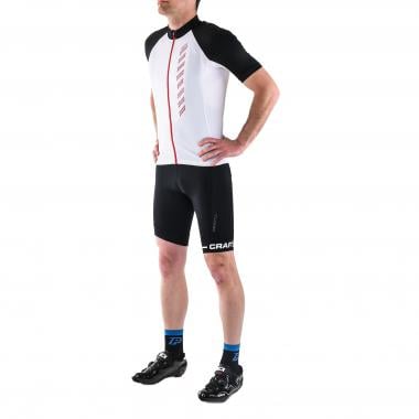 CRAFT Outfit Vélo 2.0 Short-Sleeved Jersey White/Black + RISE Bibshorts Black 0