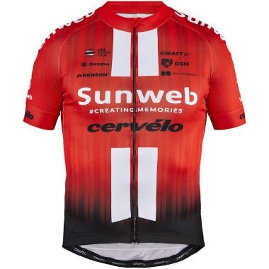 Maillot CRAFT TEAM SUNWEB Manches Courtes Rouge CRAFT Probikeshop 0