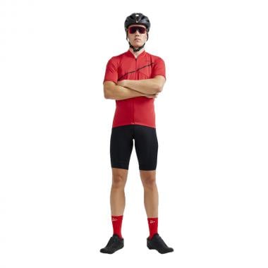 CRAFT Outfit ENDUR Jersey + Bibshorts Black/Red 0