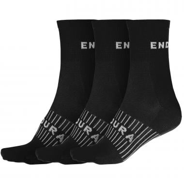 Socken ENDURA COOLMAX 3 Paar Schwarz 0