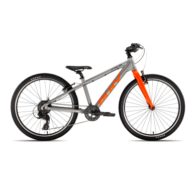 Bicicleta de paseo PUKY S-PRO Aluminio 24-8 Plata/Naranja 2020 0