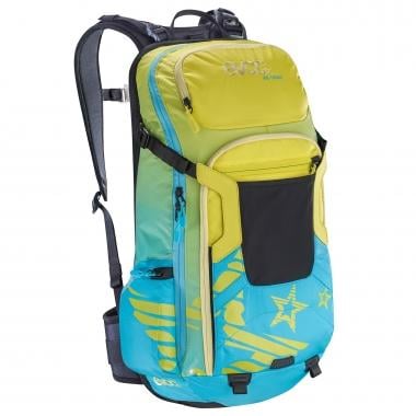 EVOC FR PROTECTOR TRAIL 18/20L Women's Backpack with Integrated Back Protector Yellow/Blue 0