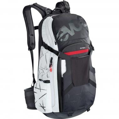 EVOC TRAIL Backpack with Back Protector Black/White 0