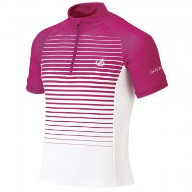 Maillot DARE 2B GO FASTER Enfant Manches Courtes Rose/Blanc  DARE 2B Probikeshop 0