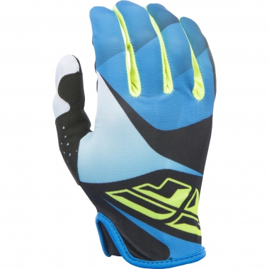 Handschuhe FLY RACING LITE Blau/Schwarz/Neongelb 0
