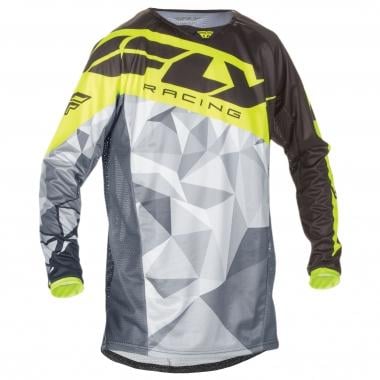 FLY RACING KINETIC CRUX Kids Long-Sleeved Jersey Black/Neon Yellow 0