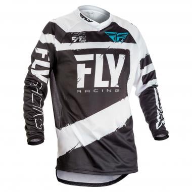 FLY RACING F-16 Kids Long-Sleeved Jersey Black/White 0