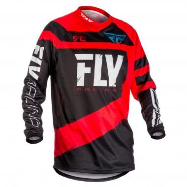FRLY RACING F-16 Kids Long-Sleeved Jersey Red/Black 0