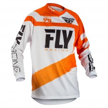 FLY RACING F-16 Long-Sleeved Jersey Orange/White 0