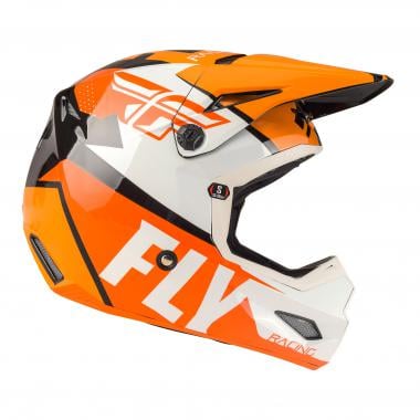 Helm FLY RACING ELITE GUILD Schwarz/Orange/Weiß 0