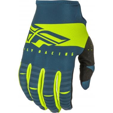 FLY RACING KINETIC SHIELD Kids Gloves Blue/Yellow 0