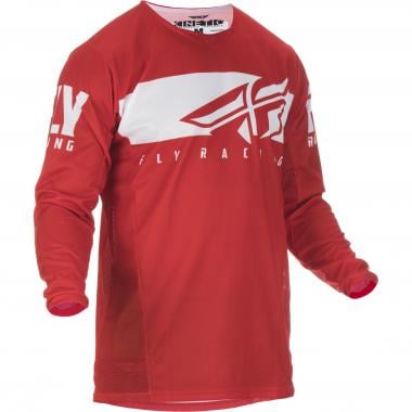 FLY RACING KINETIC SHIELD Long-Sleeved Jersey Red/White 0