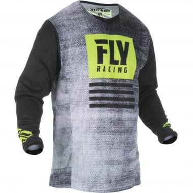 Maillot FLY RACING KINETIC NOIZ Manches Longues Noir/Jaune Fluo FLY RACING Probikeshop 0