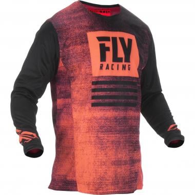 Maillot FLY RACING KINETIC NOIZ Manches Longues Rouge/Noir FLY RACING Probikeshop 0