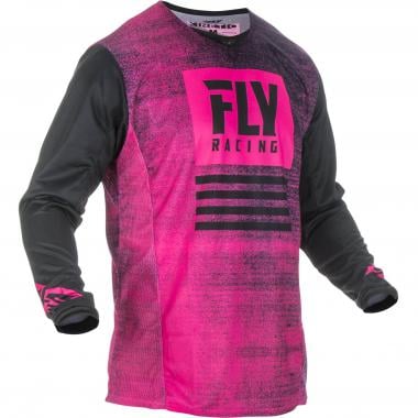 Maillot FLY RACING KINETIC NOIZ Manches Longues Rose/Noir FLY RACING Probikeshop 0