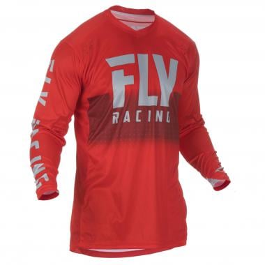 FLY RACING LITE HYDROGEN Long-Sleeved Jersey Red/Grey 0