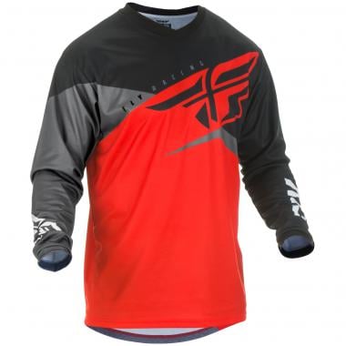 Maillot FLY RACING F-16 Manches Longues Rouge/Noir/Gris FLY RACING Probikeshop 0
