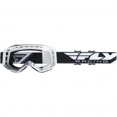 FLY RACING FOCUS Goggles White Transparent Lens 0