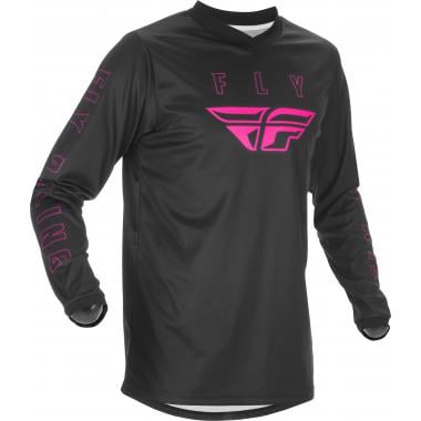 FLY RACING F-16 Kids Long-Sleeved Jersey Black/Pink 2021 0