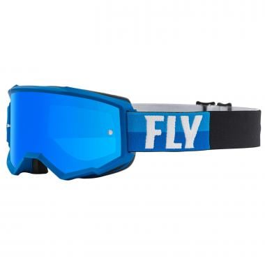 Goggle FLY RACING ZONE Blau/Schwarz Glastönung Iridium  0
