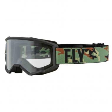 FLY RACING FOCUS Goggles Camo Transparent Lens 2022 0