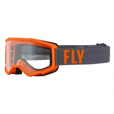 FLY RACING FOCUS Goggles Orange/Grey Transparent Lens 2022 0