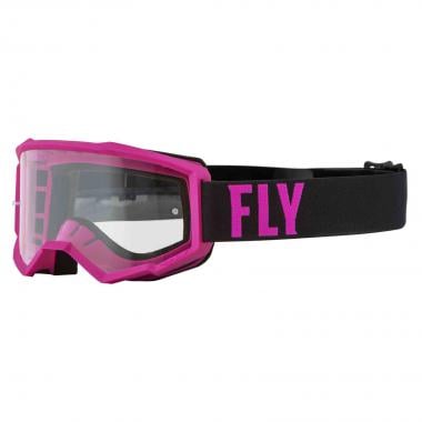 FLY RACING FOCUS Goggles Black/Pink Transparent Lens 2022 0