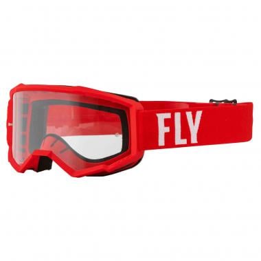 Máscara FLY RACING FOCUS Vermelho Ecrã Transparente 0