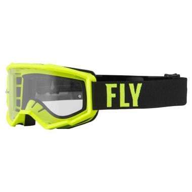 FLY RACING FOCUS Kids Goggles Black/Yellow Transparent Lens 2022 0