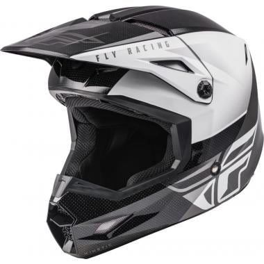 FLY RACING KINETIC STRAIGHT EDGE Kids Helmet Black/White 0