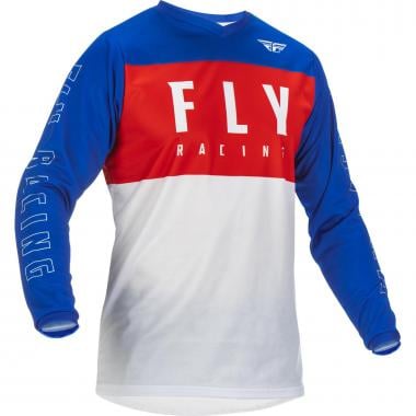 Maillot FLY RACING F-16 Enfant Manches Longues Rouge/Blanc 2022