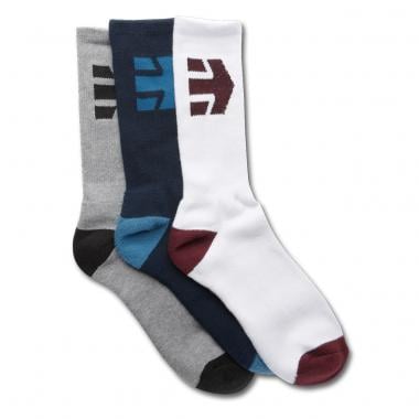 Socken ETNIES DIRECT 3 Paar Grau/Blau/Weiß 0