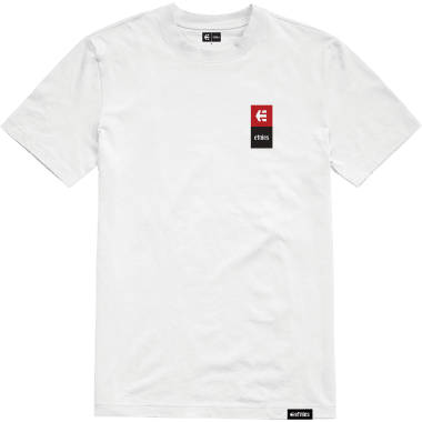 T-Shirt ETNIES EBLOCK STACK Blanc ETNIES Probikeshop 0