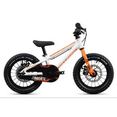 Bicicletta Bambino COMMENCAL RAMONES 14" Bianco/Arancione 2020 0