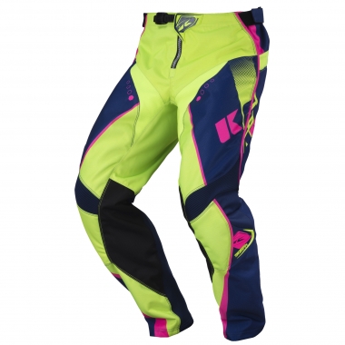 KENNY TRACK Pants Navy Blue/Lime/Neon Pink 0