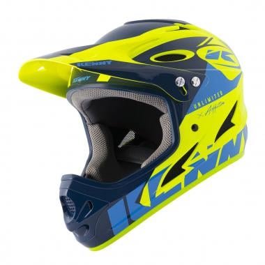 KENNY DOWN HILL Kids MTB Helmet Blue Neon Yellow 2021 0