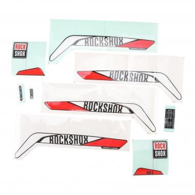 Stickers ROCKSHOX pour Fourche RS1 Rouge/Noir ROCKSHOX Probikeshop 0