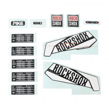 Kit de Stickers pour Fourches ROCKSHOX PIKE Blanc Jambage Noir Mat 26/ 27,5/29" #11.4318.003.438 ROCKSHOX Probikeshop 0