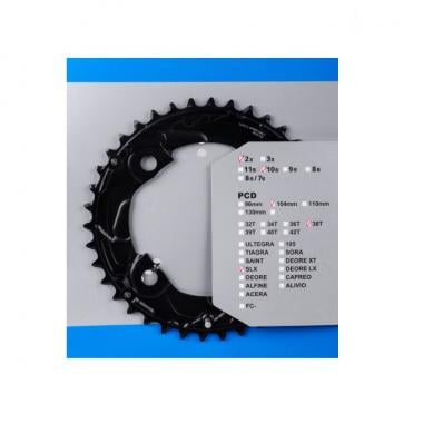 SHIMANO SLX M677 104 mm 10 Speed Outer Chainring 4 Arms 0