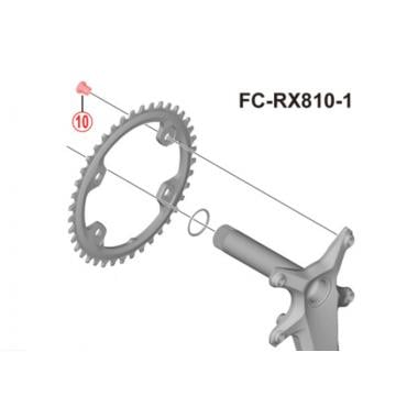SHIMANO GRX FC-RX810 Chainset Chainring 4-Bolt Kit #Y0JR98050 0